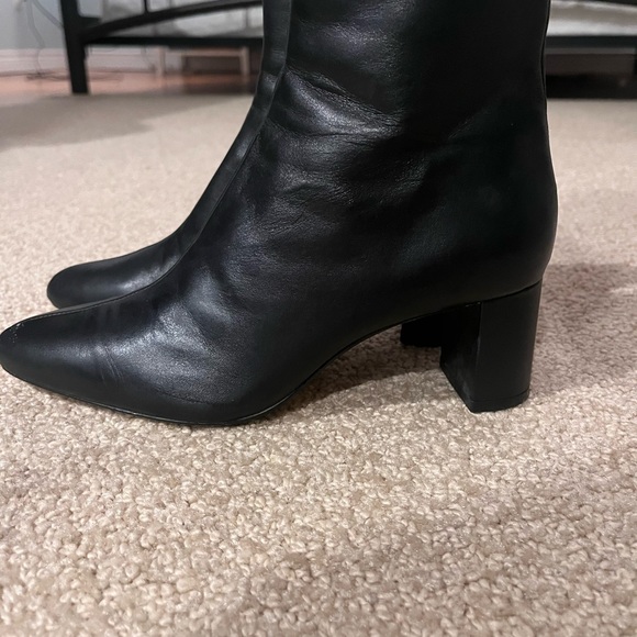 Zara leather ankle booties size 5 - Picture 4 of 10